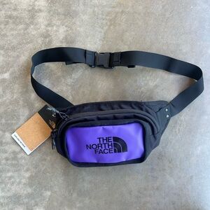 The North Face Men's Black and Purple Belt Bag